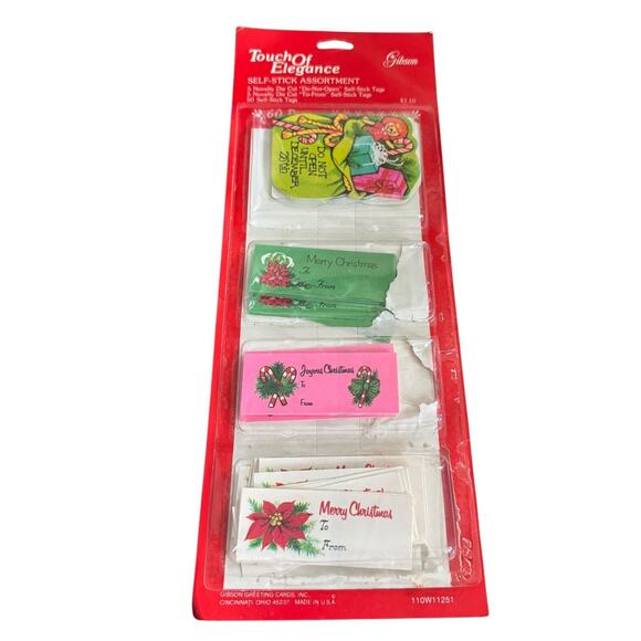 Christmas Holiday Gift Tags VTG (mostly) 100+ Present Labels Santa Xmas READ - Picture 3 of 9